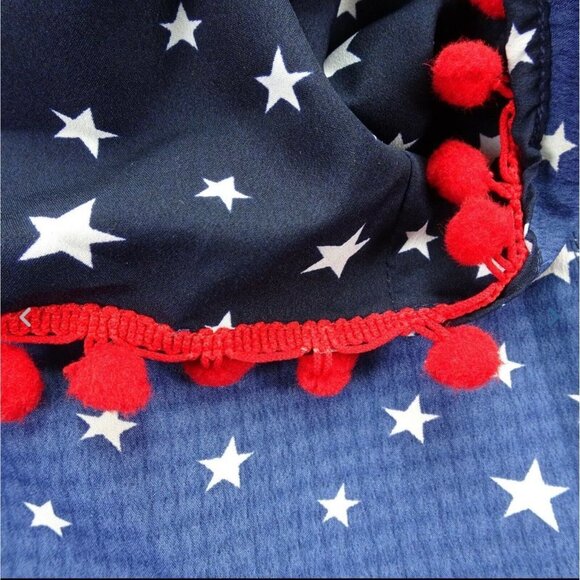America & Beyond Americana Cover-up Dress Swimwear Beach Stars Size M - Picture 9 of 11